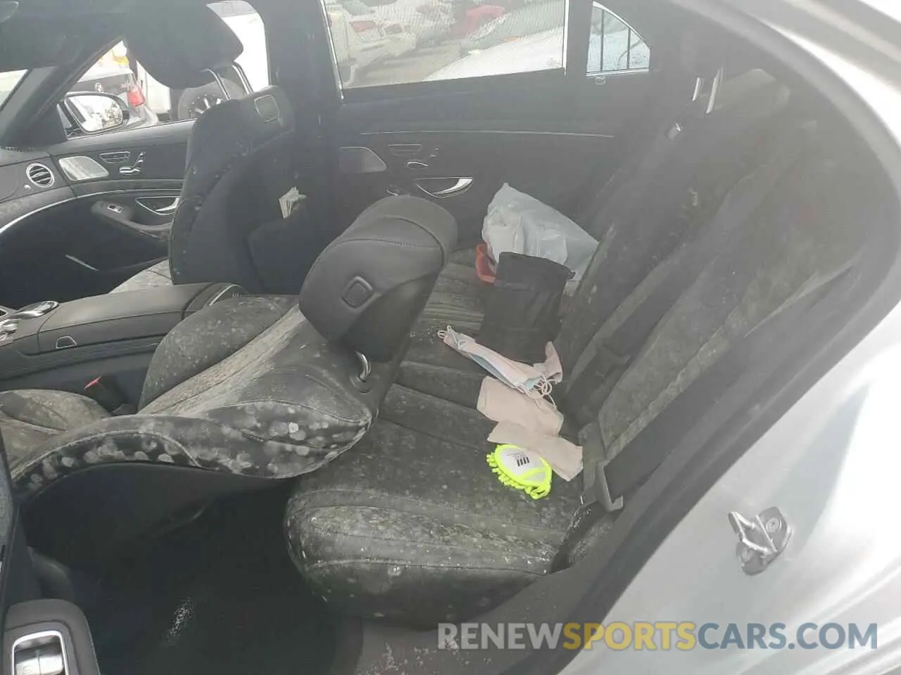 6 fotografías del automóvil dañado WDDUG8GB1LA518271 MERCEDES-BENZ S-CLASS 2020