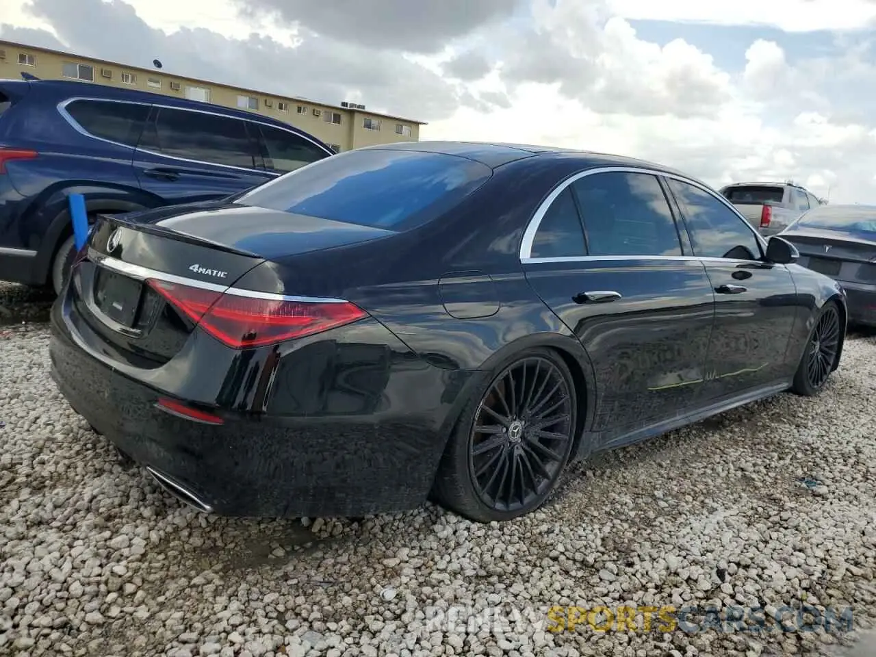 3 fotografías del automóvil dañado W1K6G7GB2MA044724 MERCEDES-BENZ S-CLASS 2021