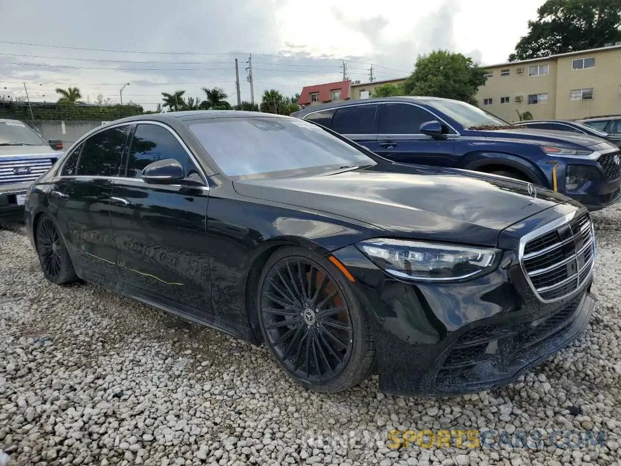 4 fotografías del automóvil dañado W1K6G7GB2MA044724 MERCEDES-BENZ S-CLASS 2021