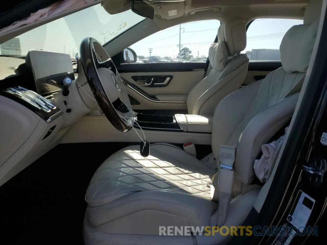 7 fotografías del automóvil dañado W1K6G7GB2MA045758 MERCEDES-BENZ S-CLASS 2021