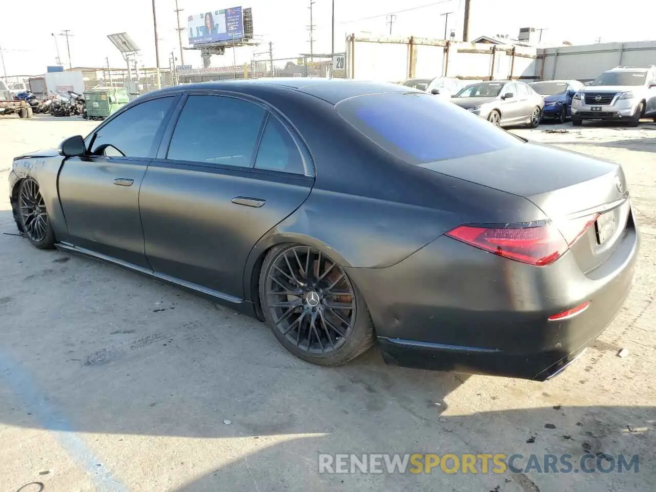2 fotografías del automóvil dañado W1K6G7GB3MA034252 MERCEDES-BENZ S-CLASS 2021