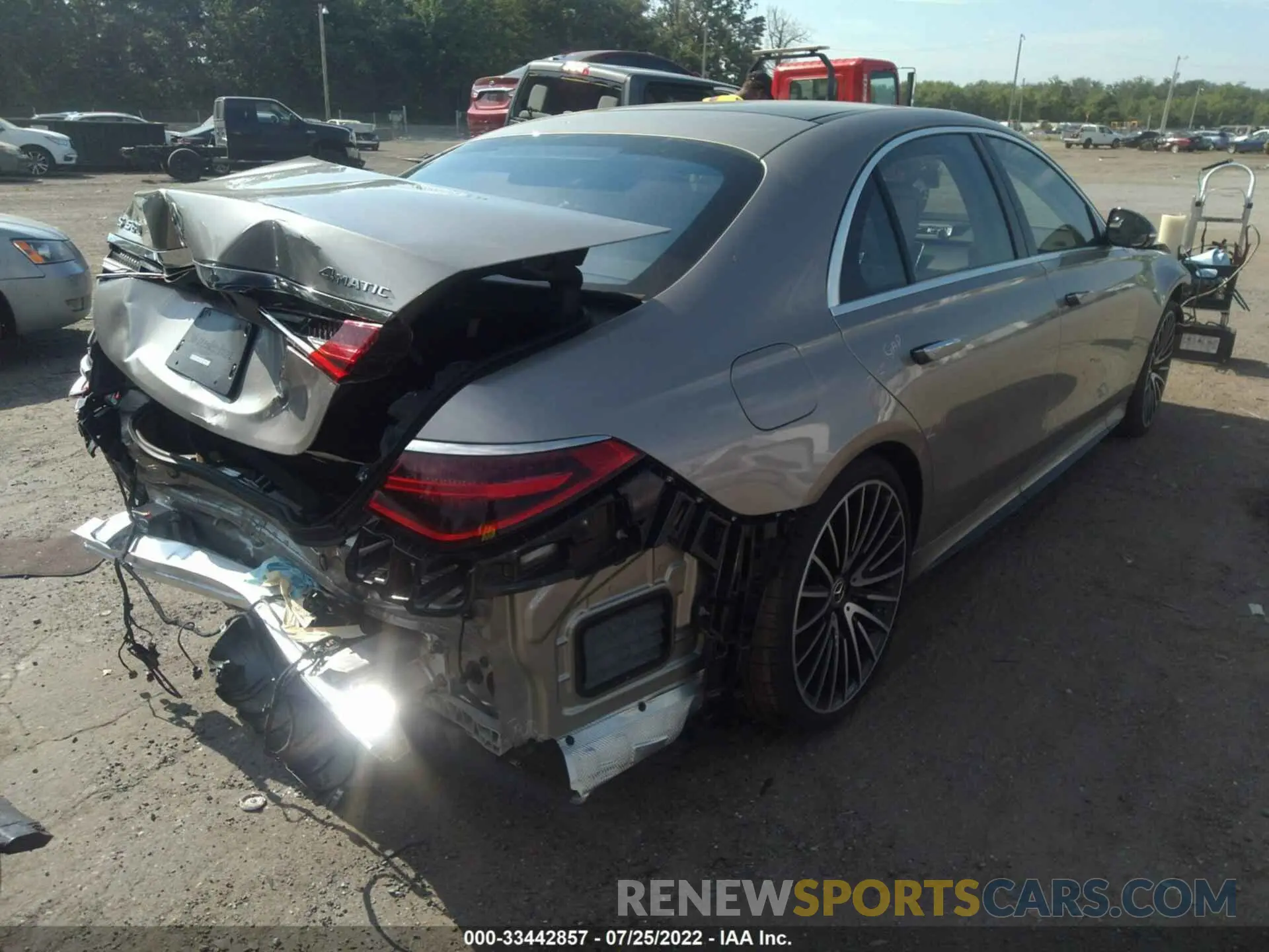 4 fotografías del automóvil dañado W1K6G7GB3MA039029 MERCEDES-BENZ S-CLASS 2021