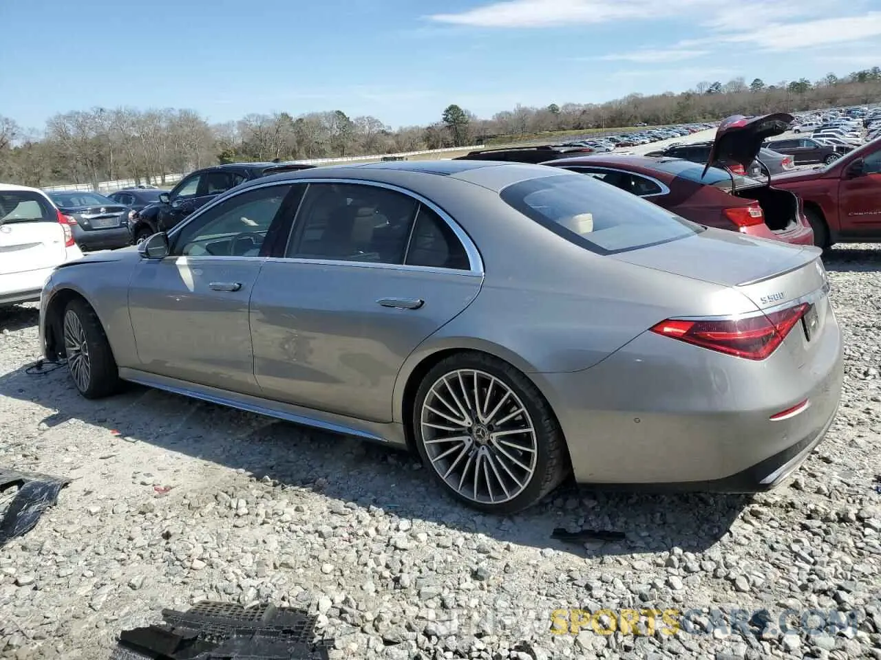 2 fotografías del automóvil dañado W1K6G7GB3MA056414 MERCEDES-BENZ S-CLASS 2021