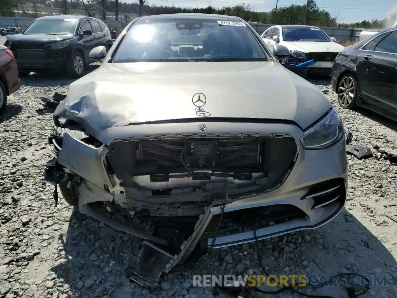 5 fotografías del automóvil dañado W1K6G7GB3MA056414 MERCEDES-BENZ S-CLASS 2021