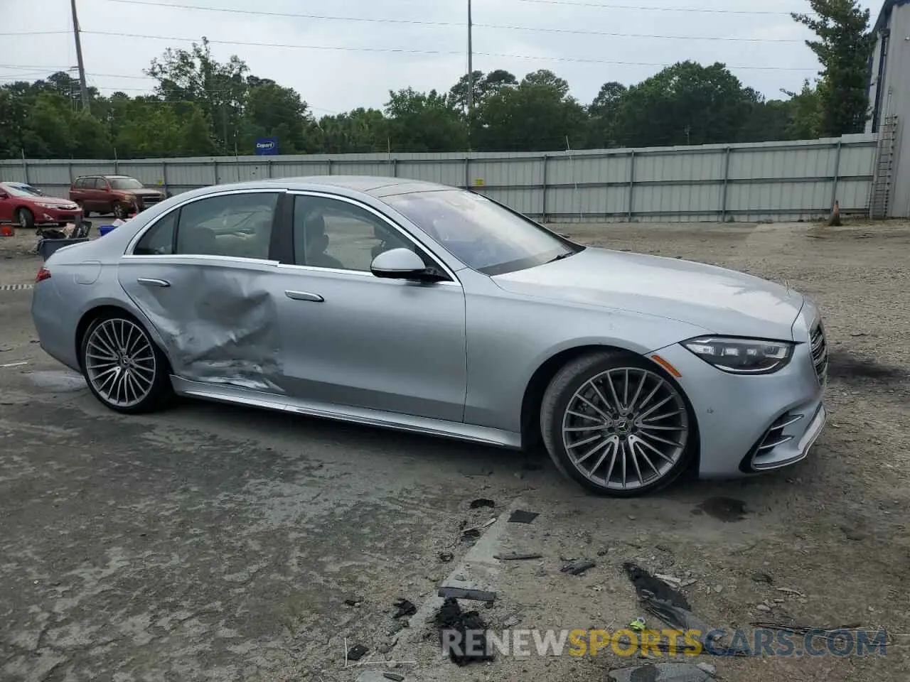 4 fotografías del automóvil dañado W1K6G7GB6MA022970 MERCEDES-BENZ S-CLASS 2021