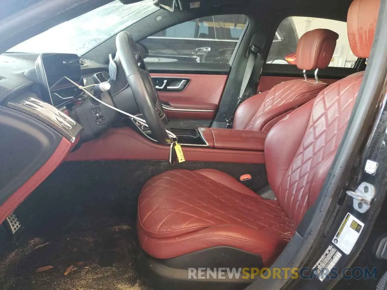 7 fotografías del automóvil dañado W1K6G7GB6MA035508 MERCEDES-BENZ S-CLASS 2021