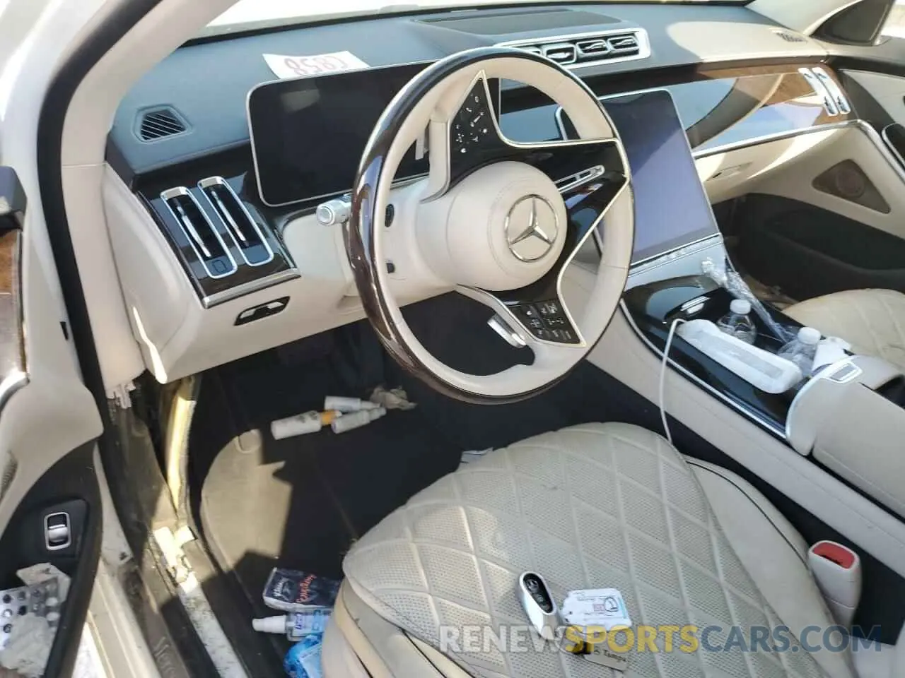 8 fotografías del automóvil dañado W1K6G7GB8MA040371 MERCEDES-BENZ S-CLASS 2021