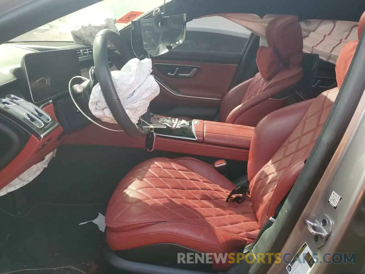7 fotografías del automóvil dañado W1K6G7GBXMA040243 MERCEDES-BENZ S-CLASS 2021