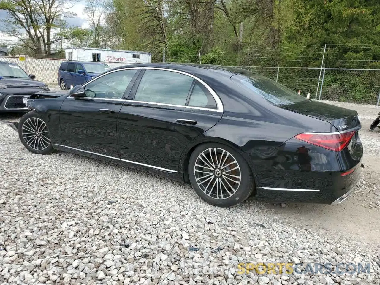 2 fotografías del automóvil dañado W1K6G6DB0NA088382 MERCEDES-BENZ S-CLASS 2022