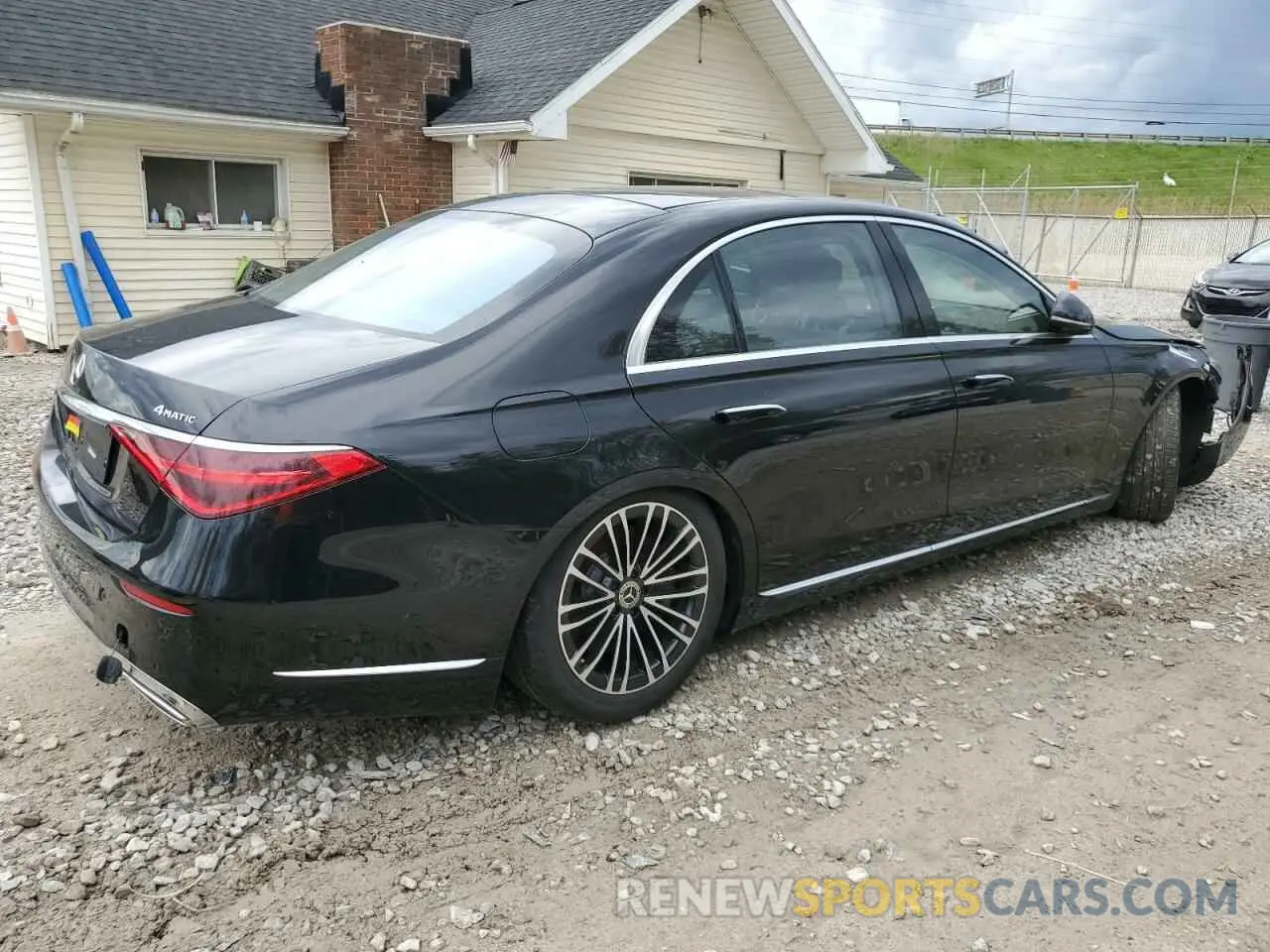 3 fotografías del automóvil dañado W1K6G6DB0NA088382 MERCEDES-BENZ S-CLASS 2022