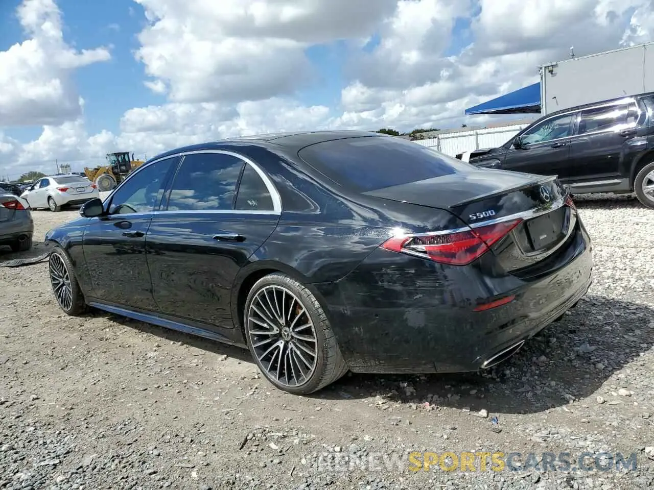 2 fotografías del automóvil dañado W1K6G6DB0NA148063 MERCEDES-BENZ S-CLASS 2022