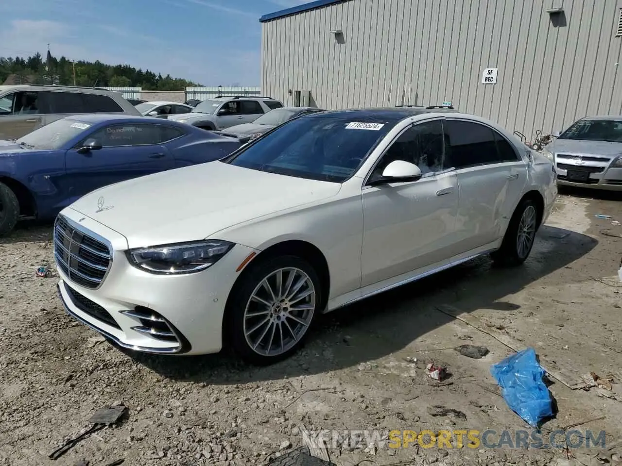 1 fotografías del automóvil dañado W1K6G6DB0NA163436 MERCEDES-BENZ S-CLASS 2022