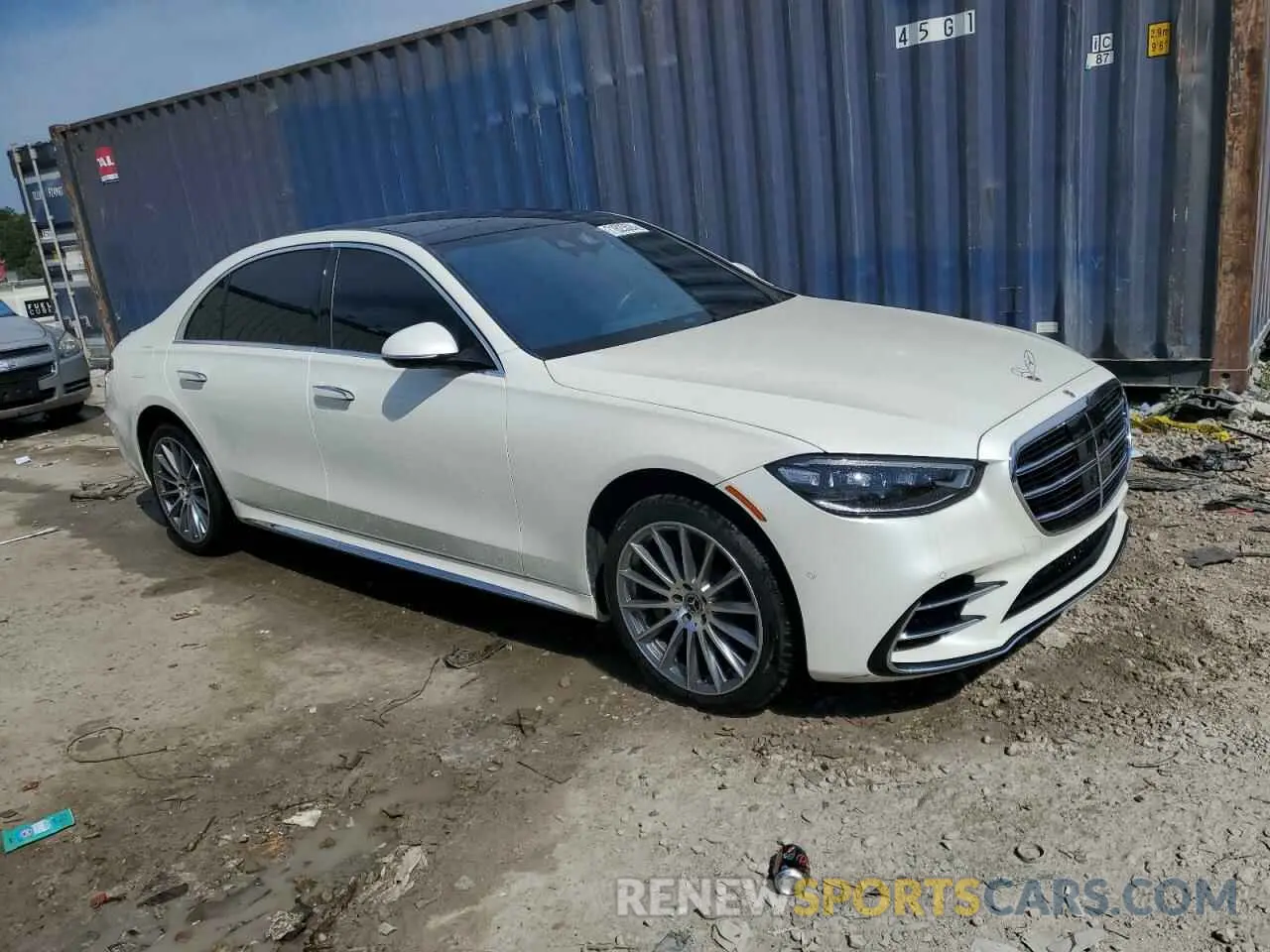 4 fotografías del automóvil dañado W1K6G6DB0NA163436 MERCEDES-BENZ S-CLASS 2022