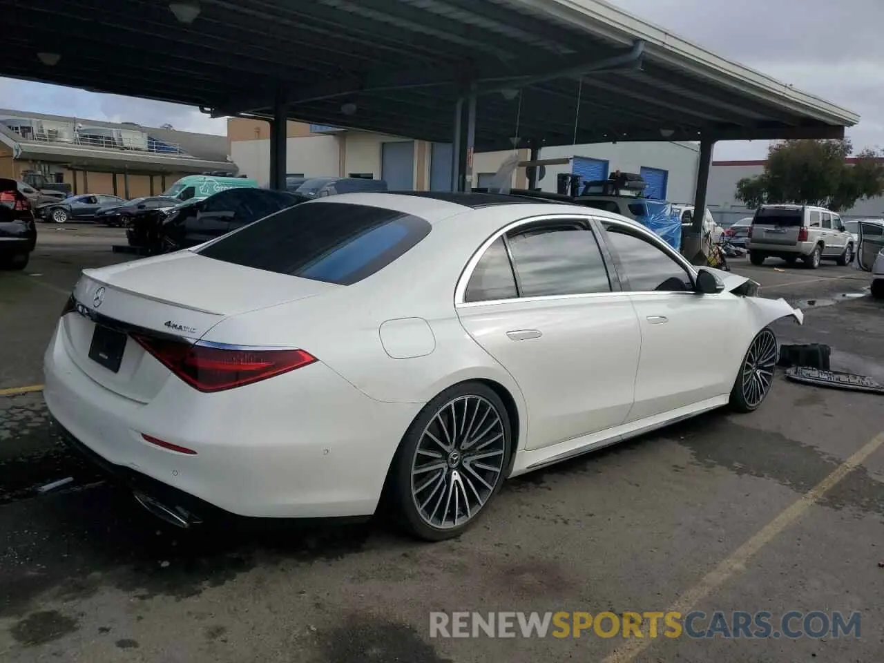 3 fotografías del automóvil dañado W1K6G6DB3NA165858 MERCEDES-BENZ S-CLASS 2022