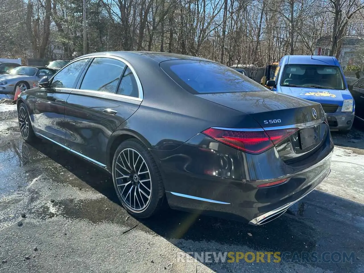 3 fotografías del automóvil dañado W1K6G6DB9NA088879 MERCEDES-BENZ S-CLASS 2022