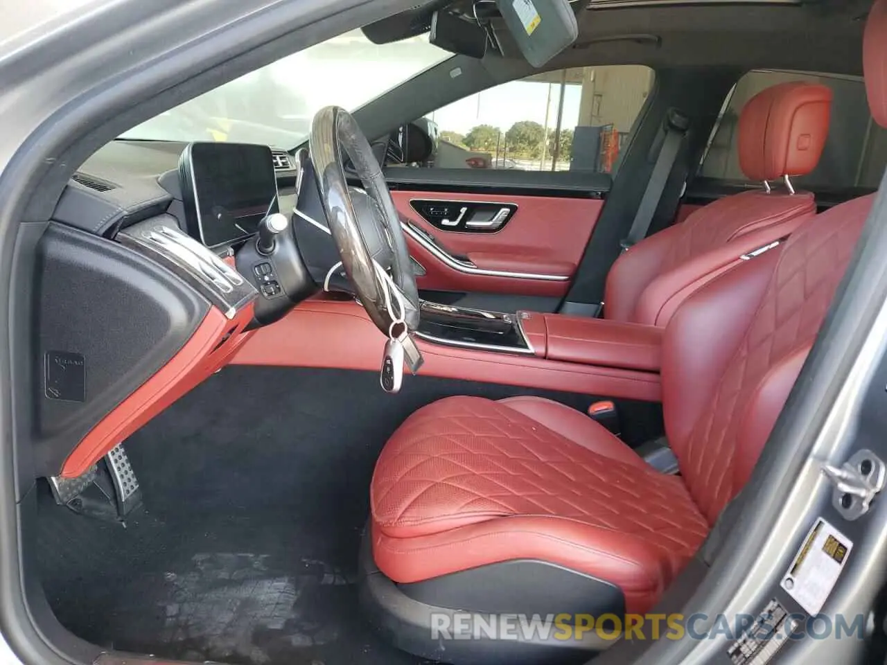 7 fotografías del automóvil dañado W1K6G6DB9NA105566 MERCEDES-BENZ S-CLASS 2022