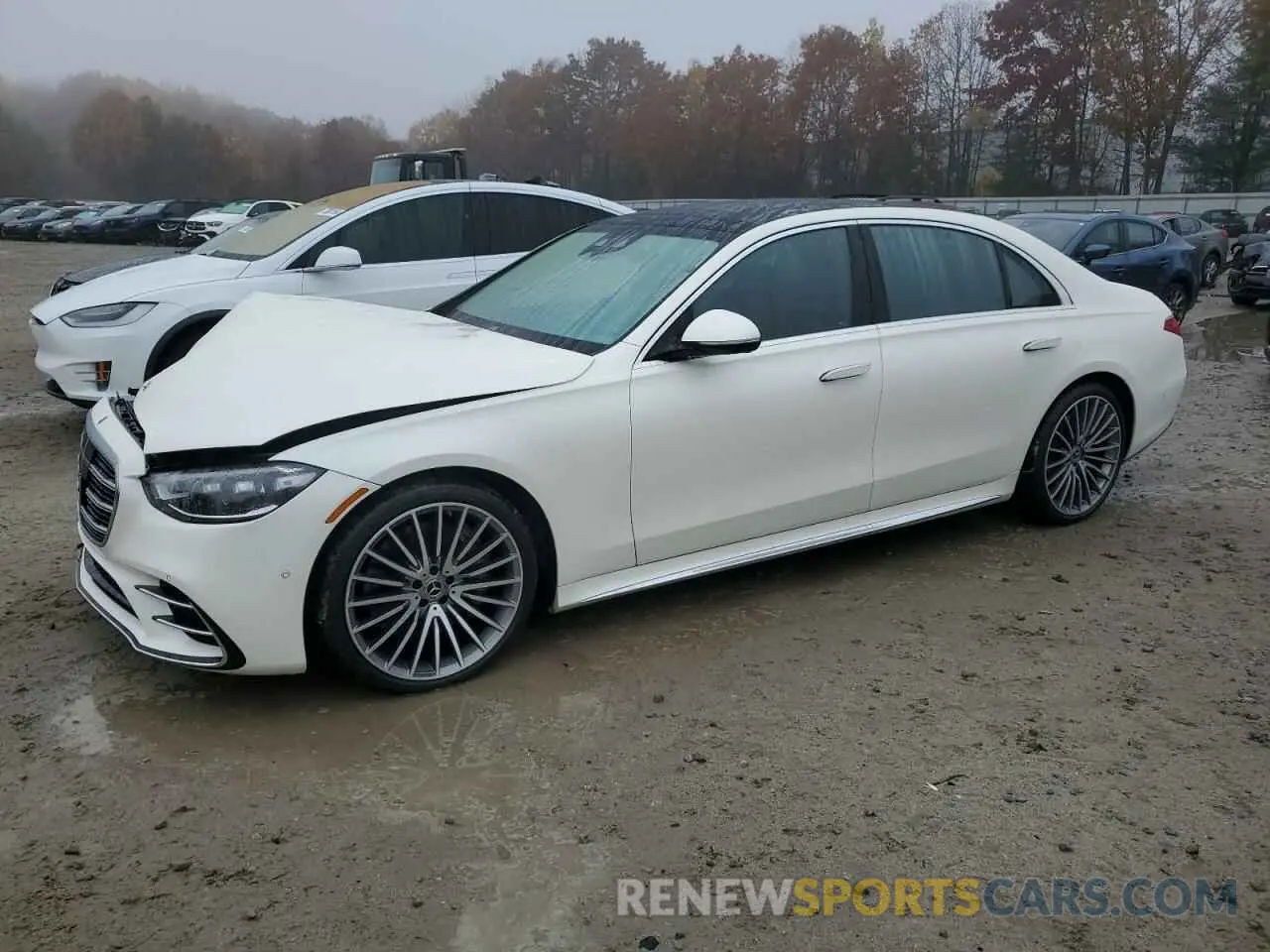 1 fotografías del automóvil dañado W1K6G6DB9NA166349 MERCEDES-BENZ S-CLASS 2022