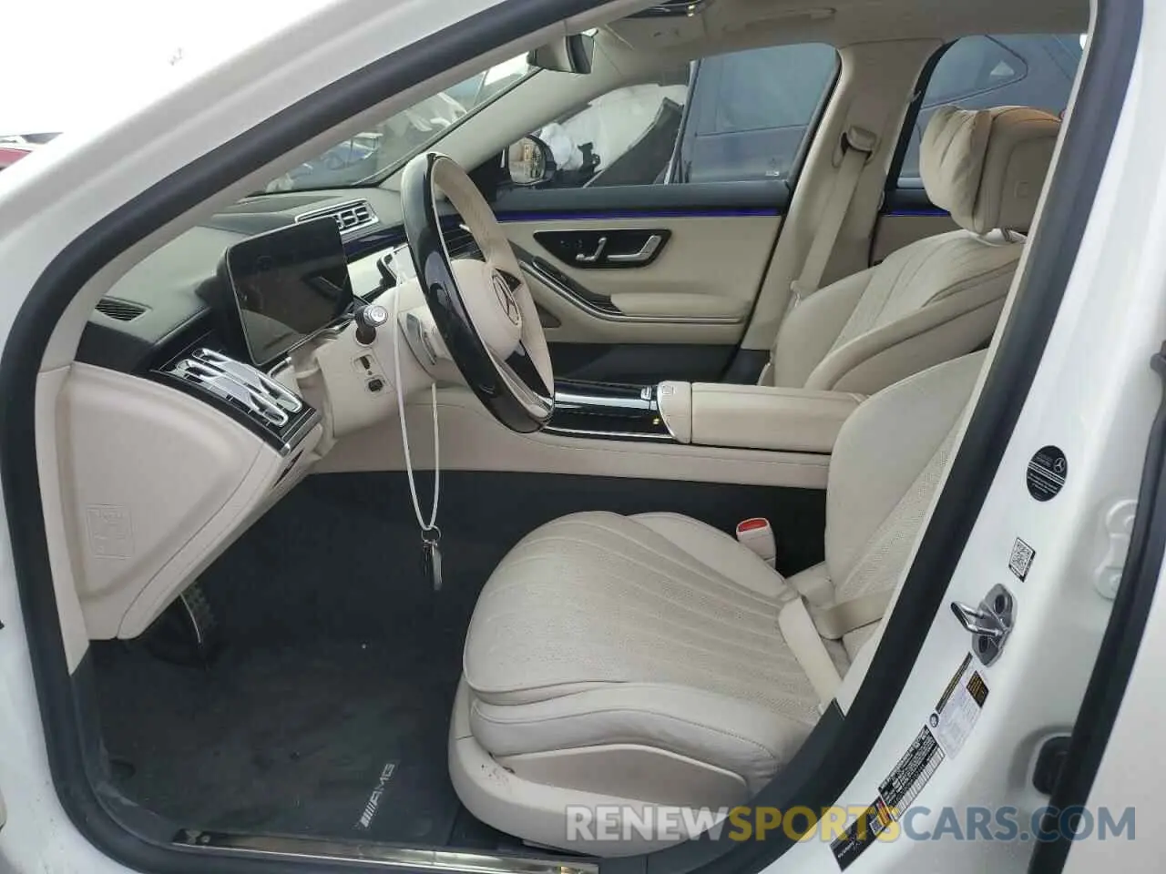 7 fotografías del automóvil dañado W1K6G7GB0NA152146 MERCEDES-BENZ S-CLASS 2022