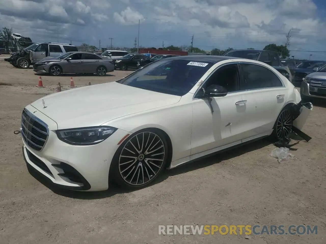 1 fotografías del automóvil dañado W1K6G7GB1NA080566 MERCEDES-BENZ S-CLASS 2022
