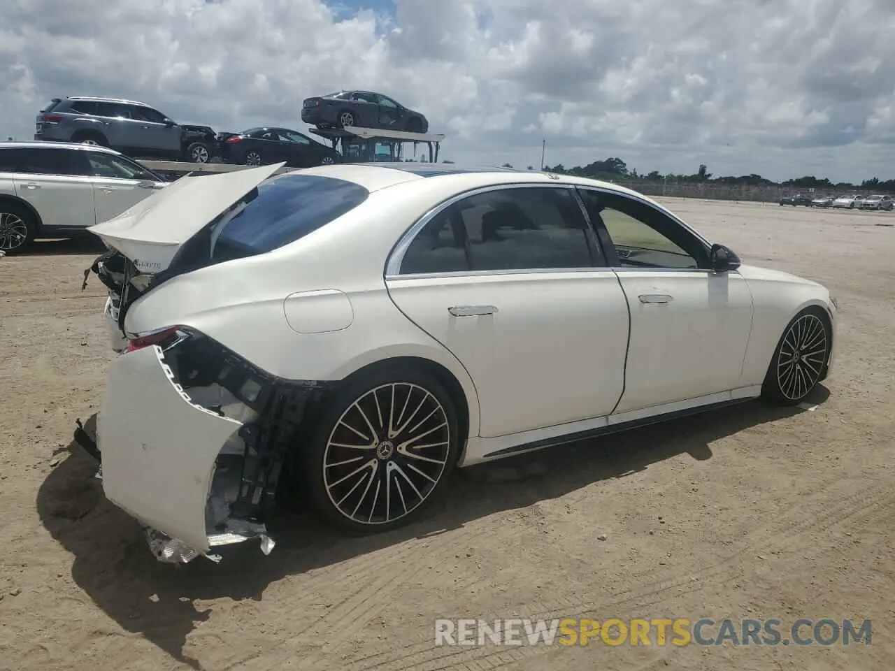 3 fotografías del automóvil dañado W1K6G7GB1NA080566 MERCEDES-BENZ S-CLASS 2022