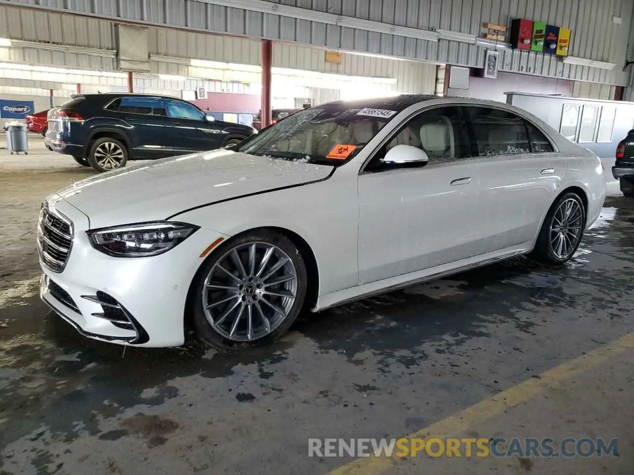 1 fotografías del automóvil dañado W1K6G7GB1NA158733 MERCEDES-BENZ S-CLASS 2022