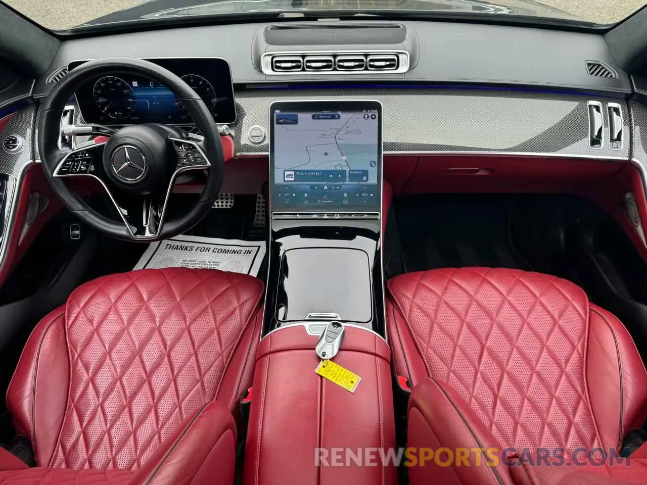 9 fotografías del automóvil dañado W1K6G7GB3NA129301 MERCEDES-BENZ S-CLASS 2022