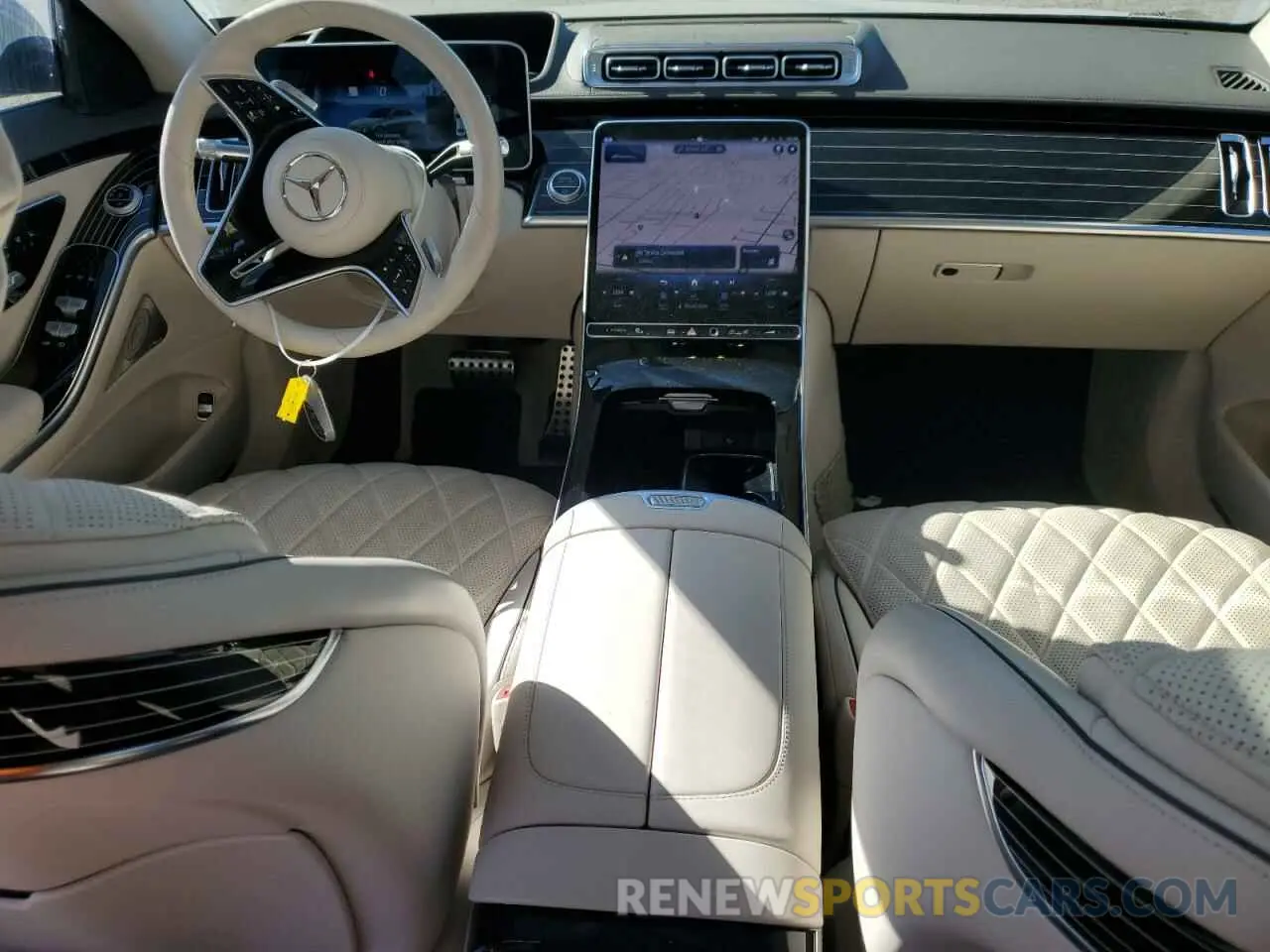 8 fotografías del automóvil dañado W1K6G7GB3NA155266 MERCEDES-BENZ S-CLASS 2022