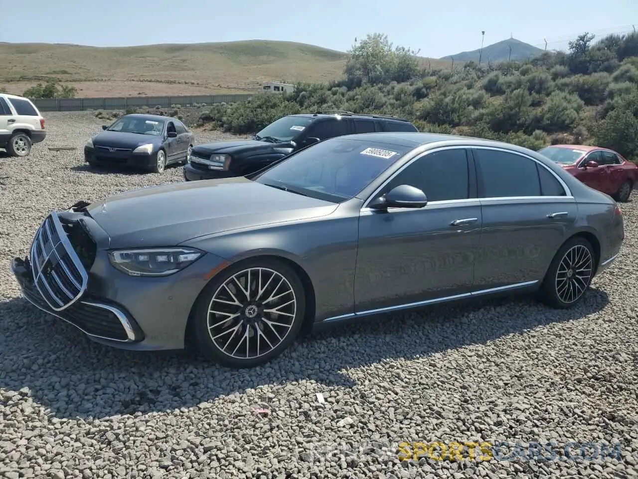 1 fotografías del automóvil dañado W1K6G7GB6NA097556 MERCEDES-BENZ S-CLASS 2022