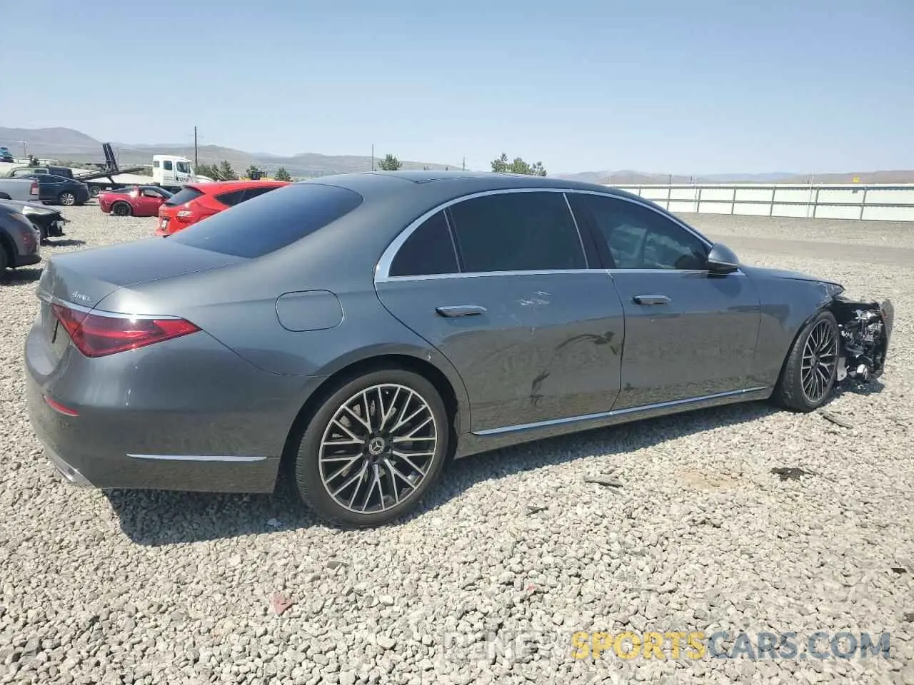 3 fotografías del automóvil dañado W1K6G7GB6NA097556 MERCEDES-BENZ S-CLASS 2022