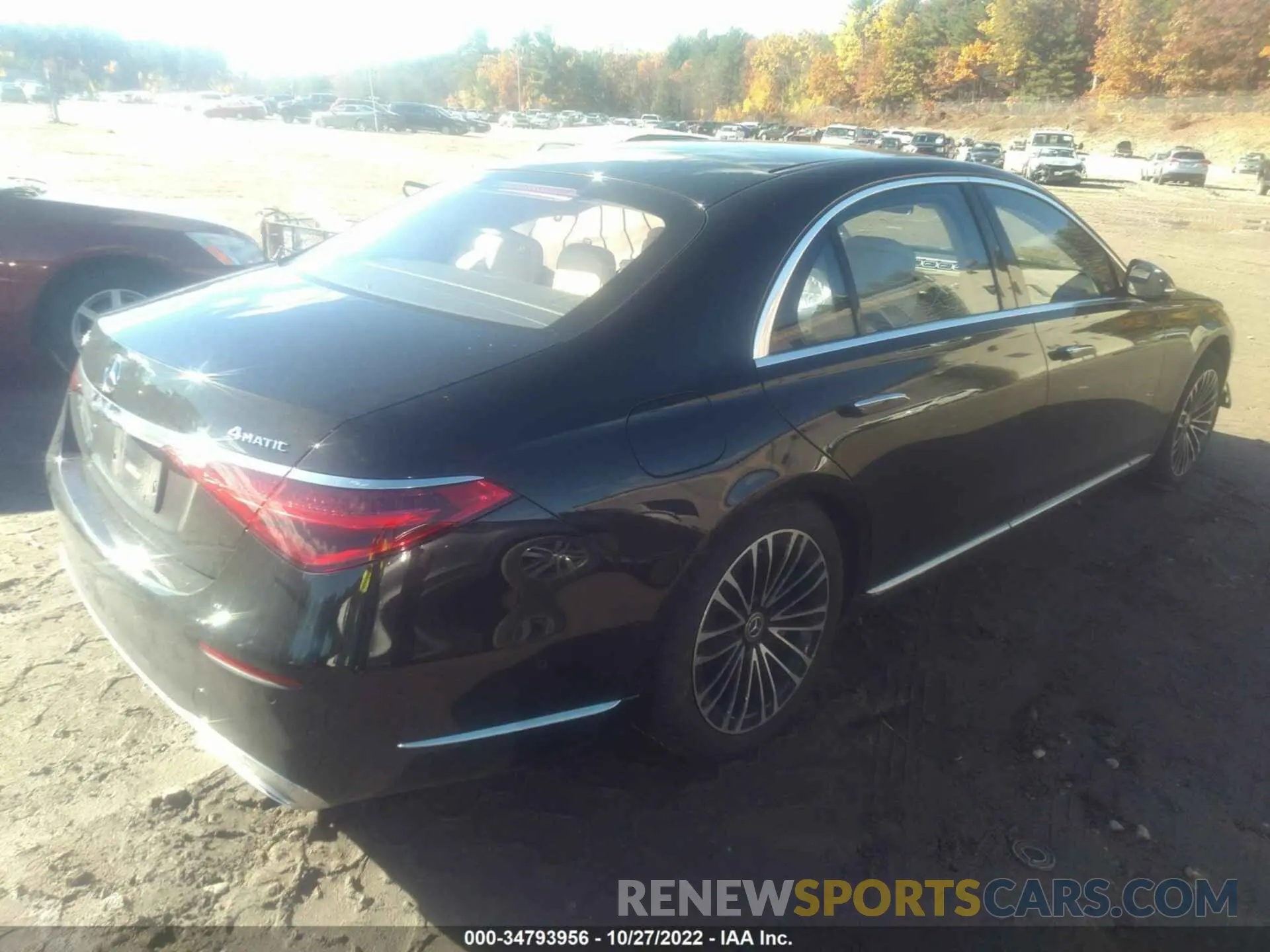 4 fotografías del automóvil dañado W1K6G7GB7NA073959 MERCEDES-BENZ S-CLASS 2022