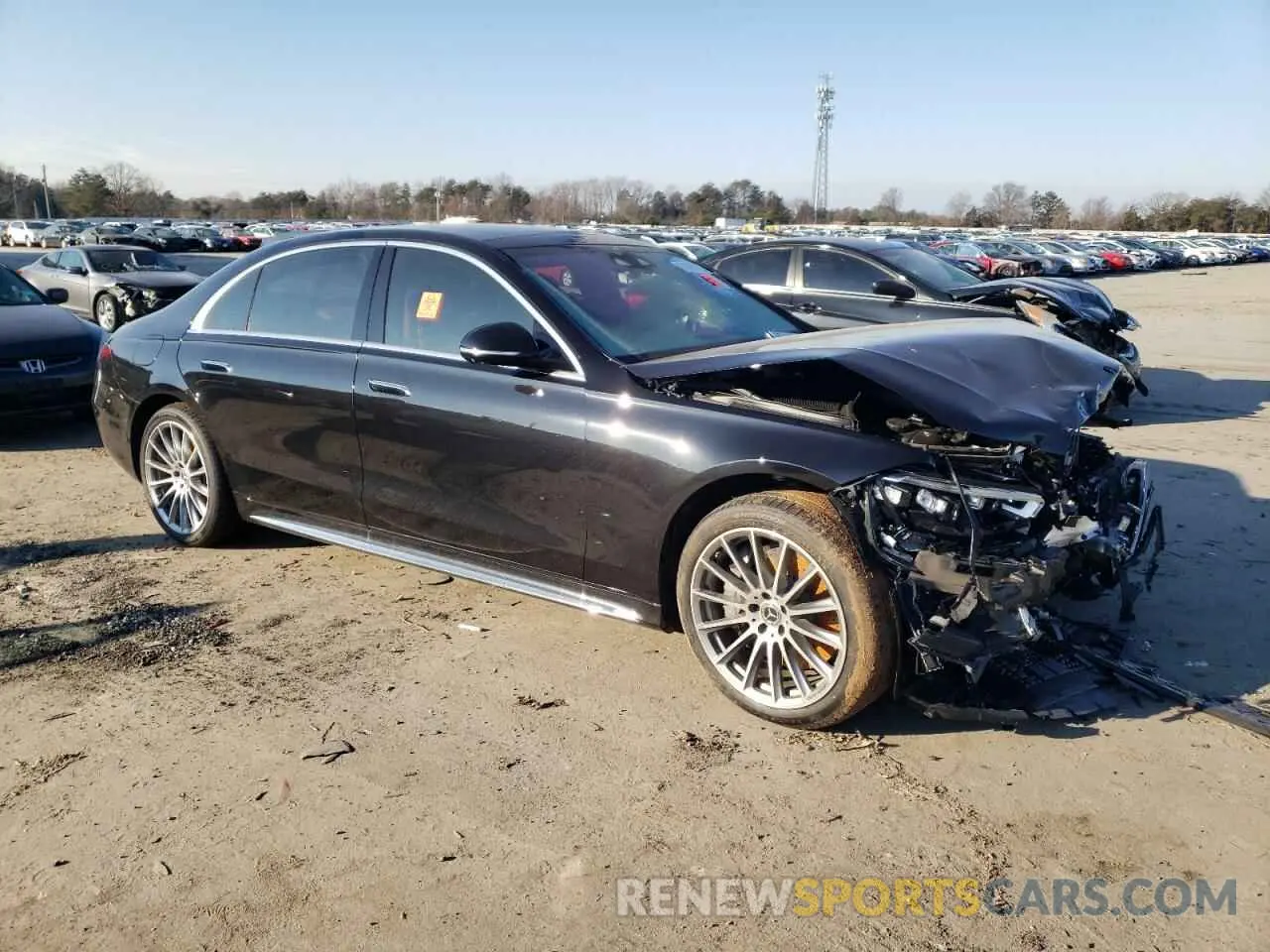4 fotografías del automóvil dañado W1K6G7GB7NA137286 MERCEDES-BENZ S-CLASS 2022
