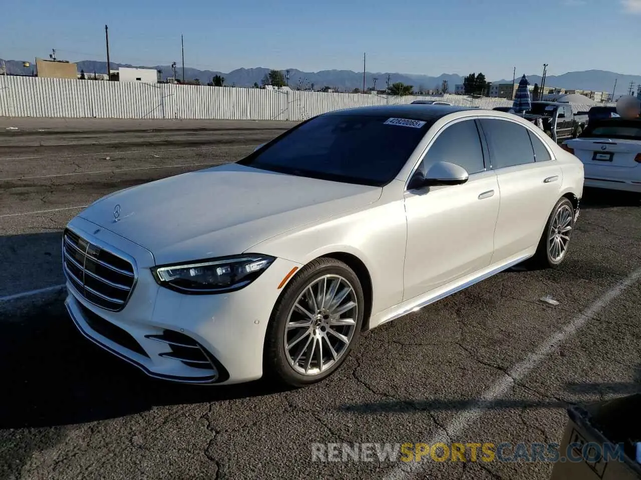 1 fotografías del automóvil dañado W1K6G6DB3PA210705 MERCEDES-BENZ S-CLASS 2023