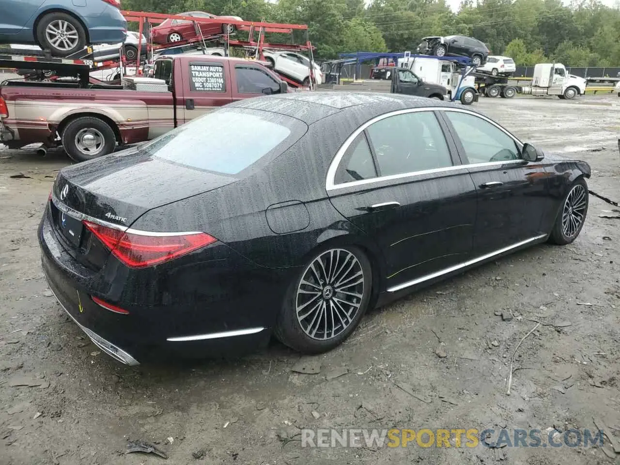 3 fotografías del automóvil dañado W1K6G7GB6RA275360 MERCEDES-BENZ S-CLASS 2024
