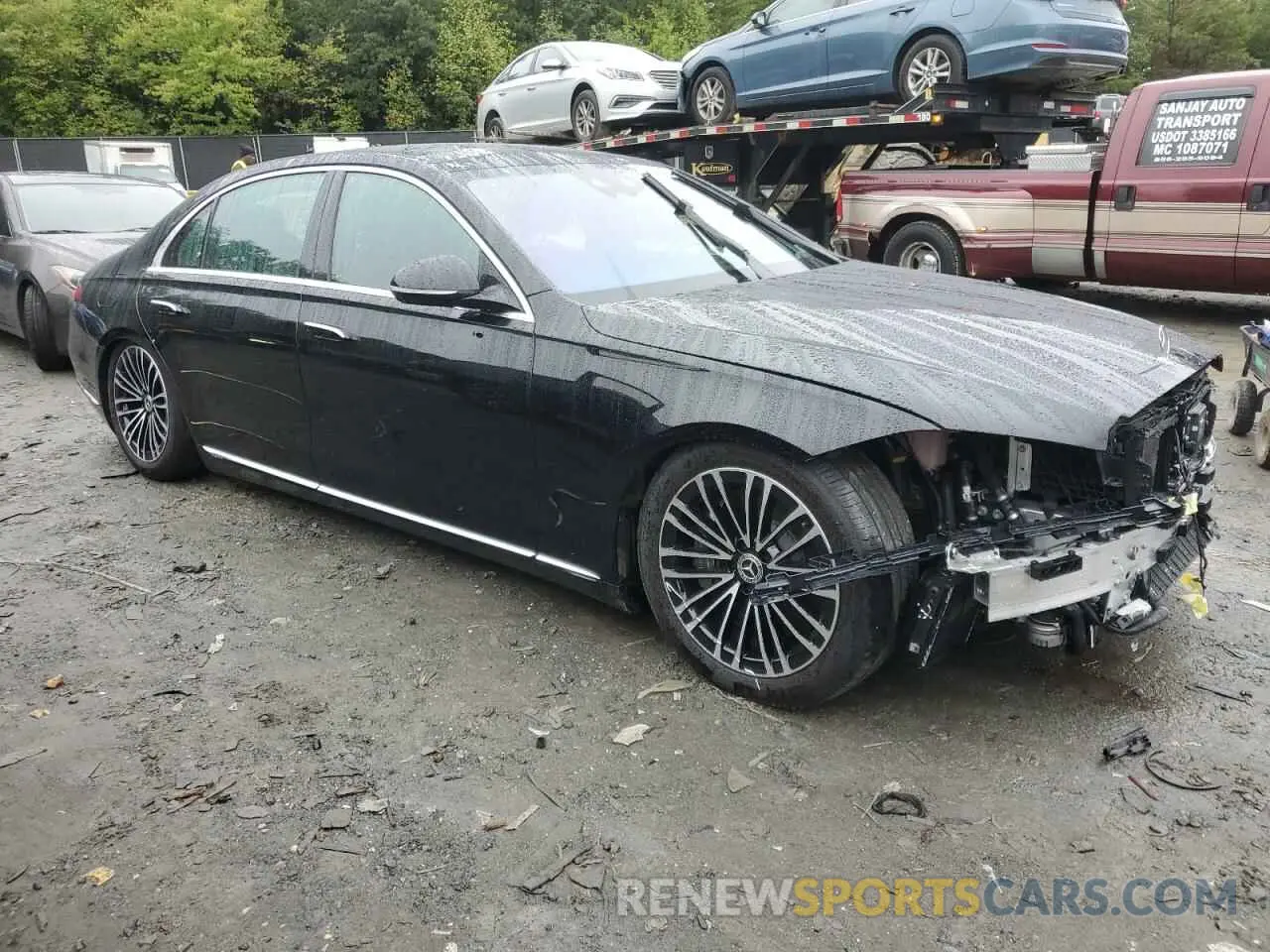 4 fotografías del automóvil dañado W1K6G7GB6RA275360 MERCEDES-BENZ S-CLASS 2024