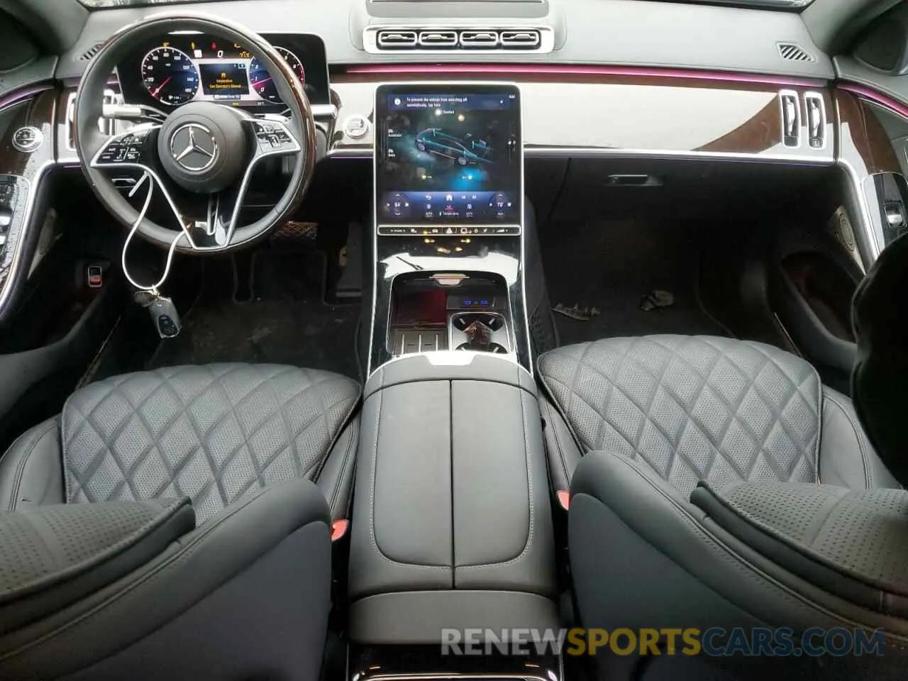 8 fotografías del automóvil dañado W1K6G7GB6RA275360 MERCEDES-BENZ S-CLASS 2024