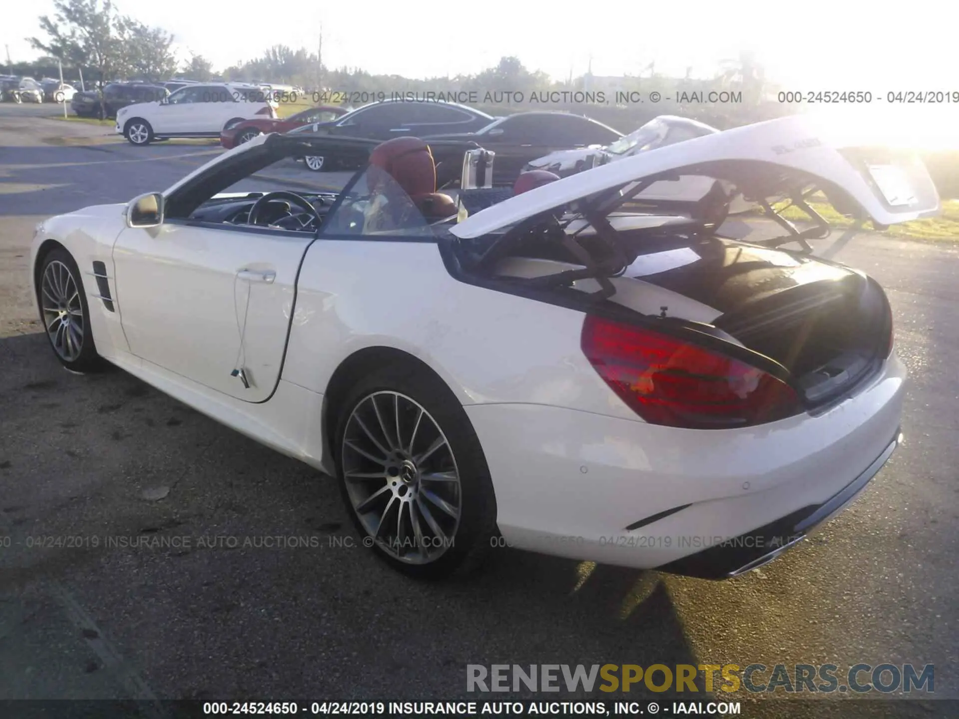 3 fotografías del automóvil dañado WDDJK6GA7KF055597 MERCEDES-BENZ SL 2019