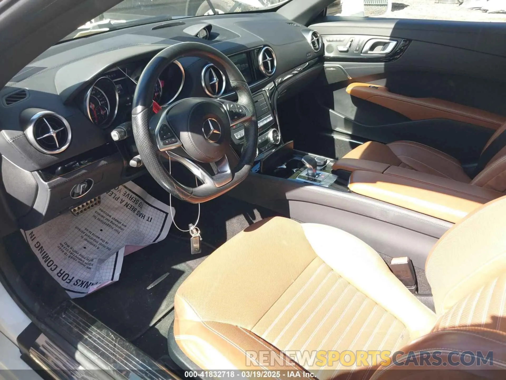 8 fotografías del automóvil dañado WDDJK6GA8KF056192 MERCEDES-BENZ SL 450 2019