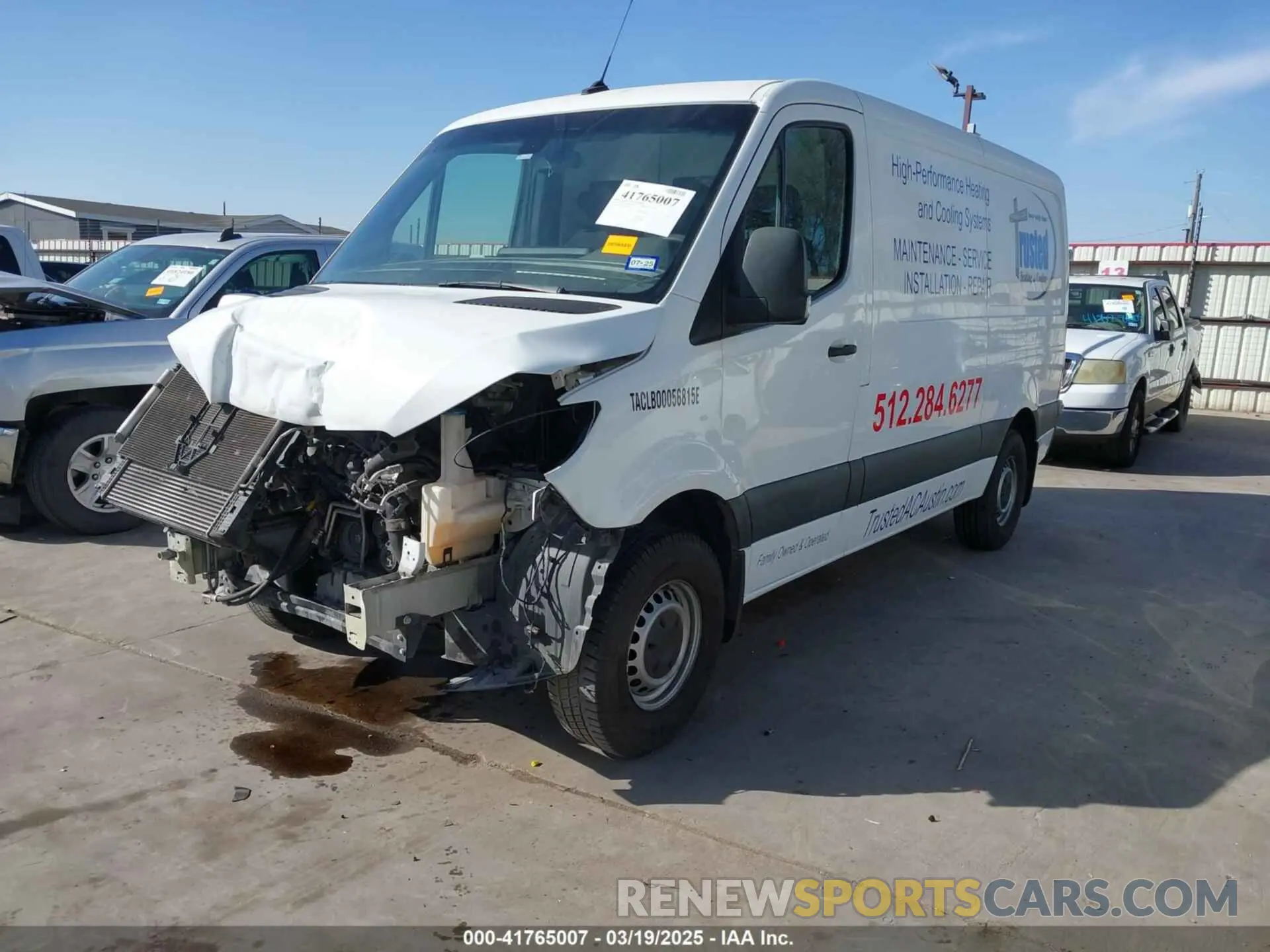 2 fotografías del automóvil dañado WD3PE7ED3KT006374 MERCEDES-BENZ SPRINTER 1500 2019