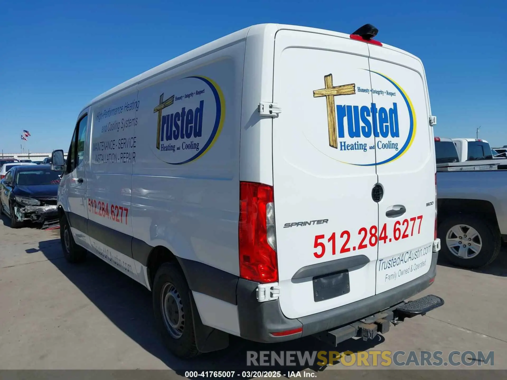 3 fotografías del automóvil dañado WD3PE7ED3KT006374 MERCEDES-BENZ SPRINTER 1500 2019