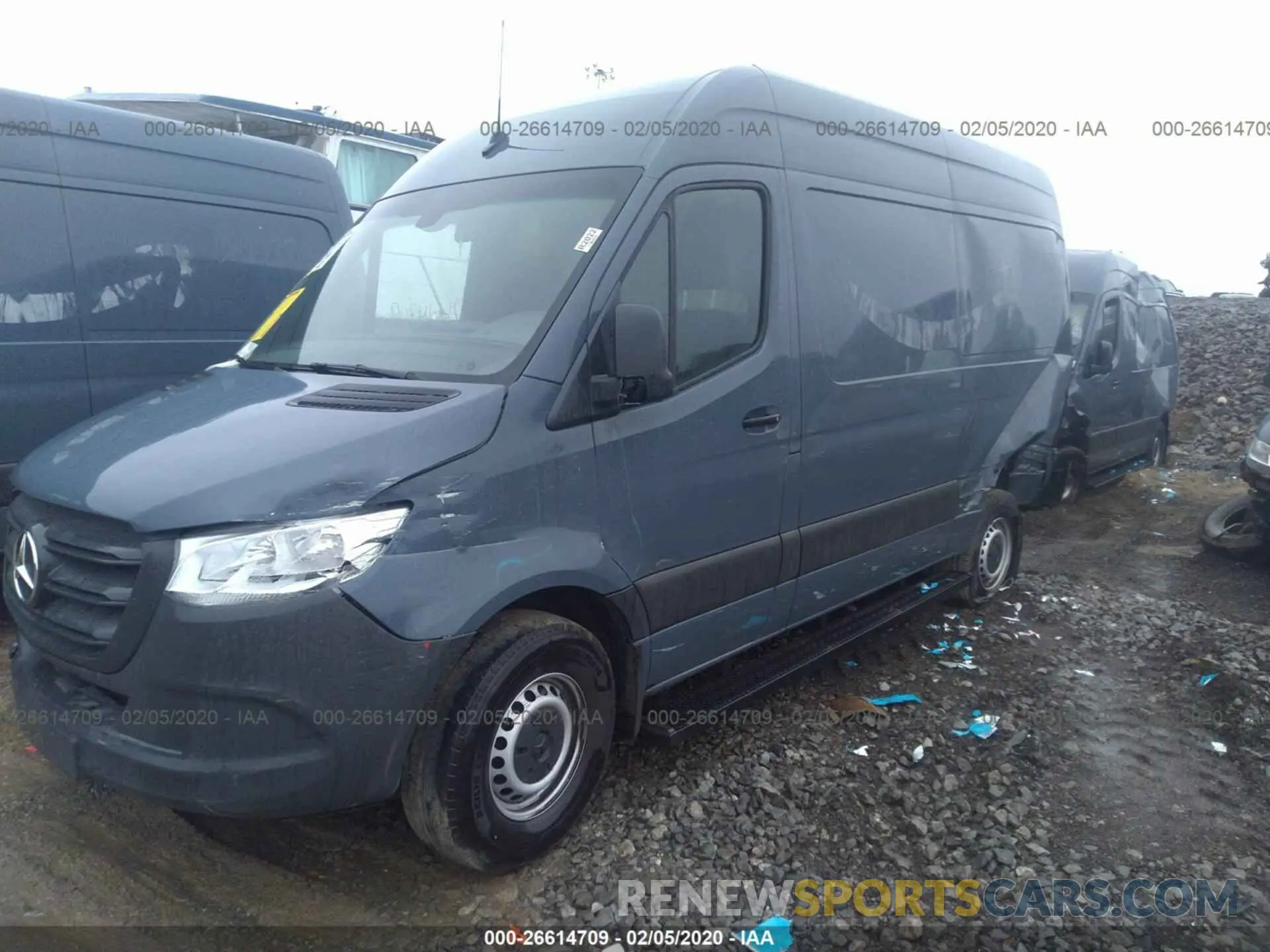 2 fotografías del automóvil dañado WD4PF0CD7KP030429 MERCEDES-BENZ SPRINTER 2019