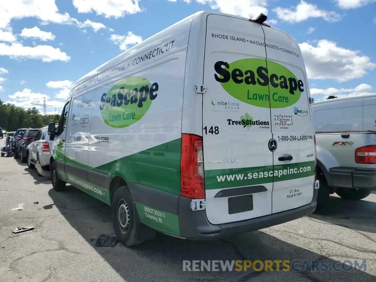 3 fotografías del automóvil dañado WD4PF1CD3KP190376 MERCEDES-BENZ SPRINTER 2019