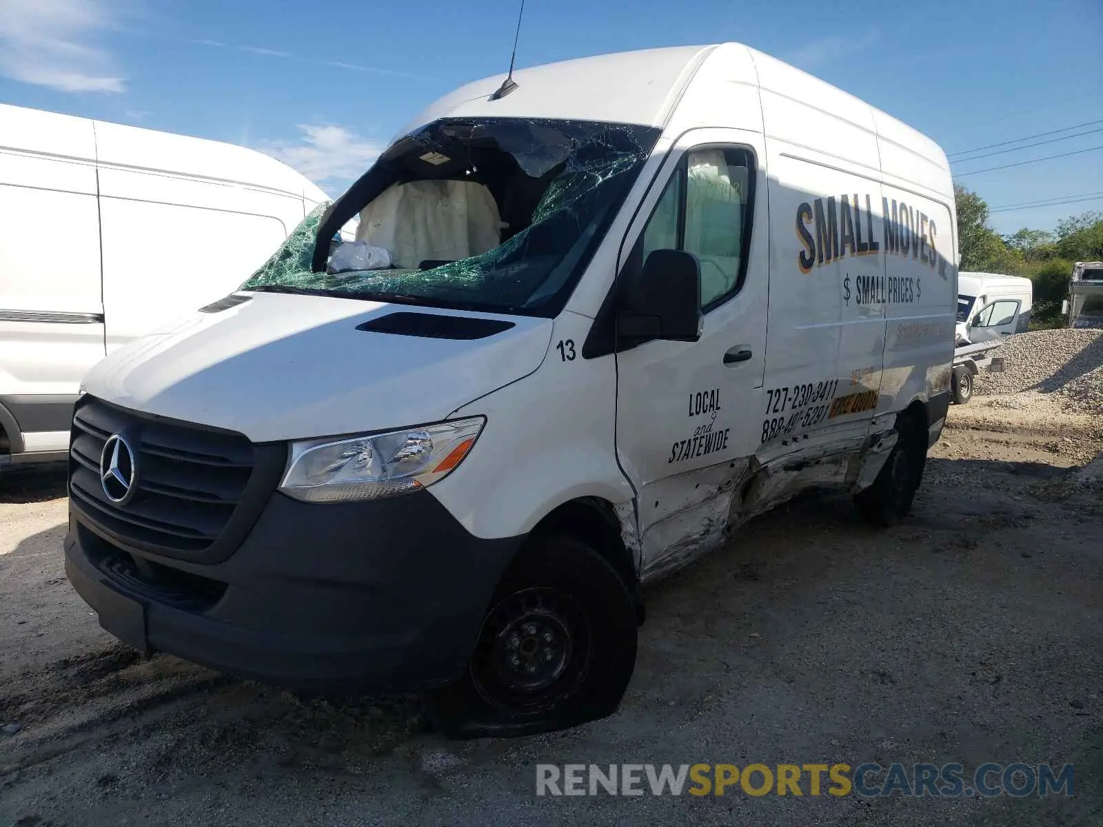 2 fotografías del automóvil dañado W1W4EBHY3LT039942 MERCEDES-BENZ SPRINTER 2020