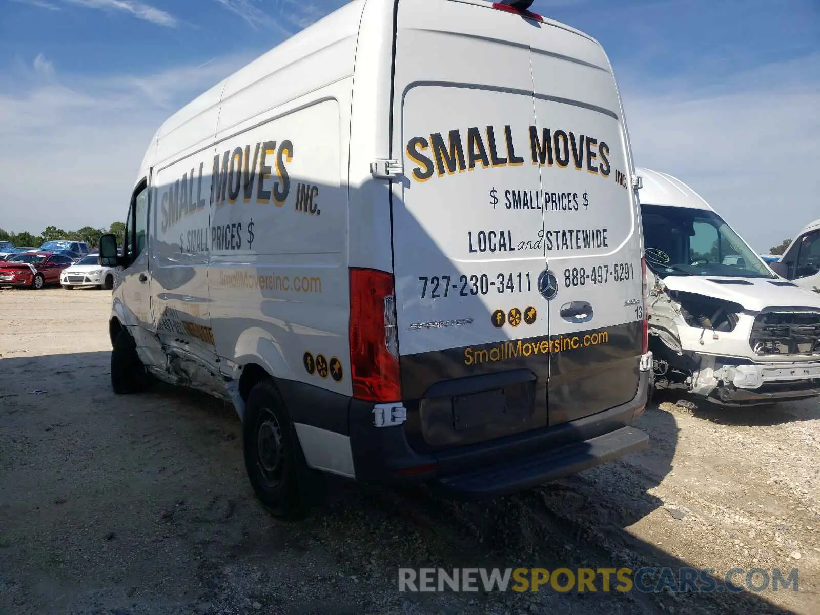 3 fotografías del automóvil dañado W1W4EBHY3LT039942 MERCEDES-BENZ SPRINTER 2020