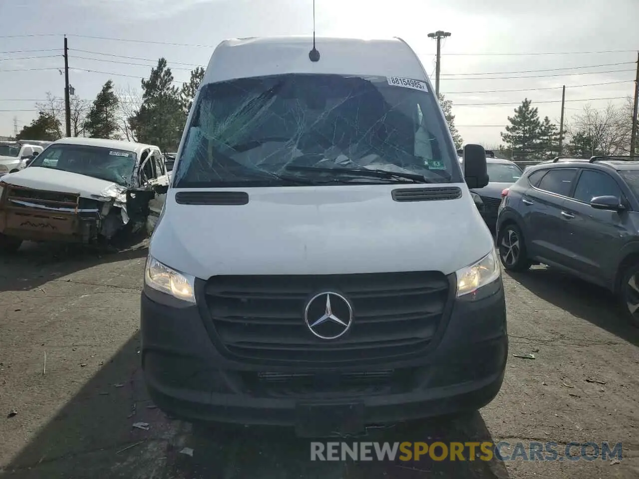 5 fotografías del automóvil dañado W1W40CHY1MT055630 MERCEDES-BENZ SPRINTER 2021