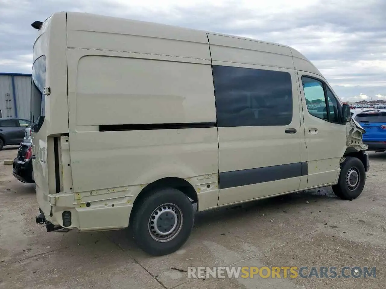 3 fotografías del automóvil dañado W1W4DBHY9MT076658 MERCEDES-BENZ SPRINTER 2021