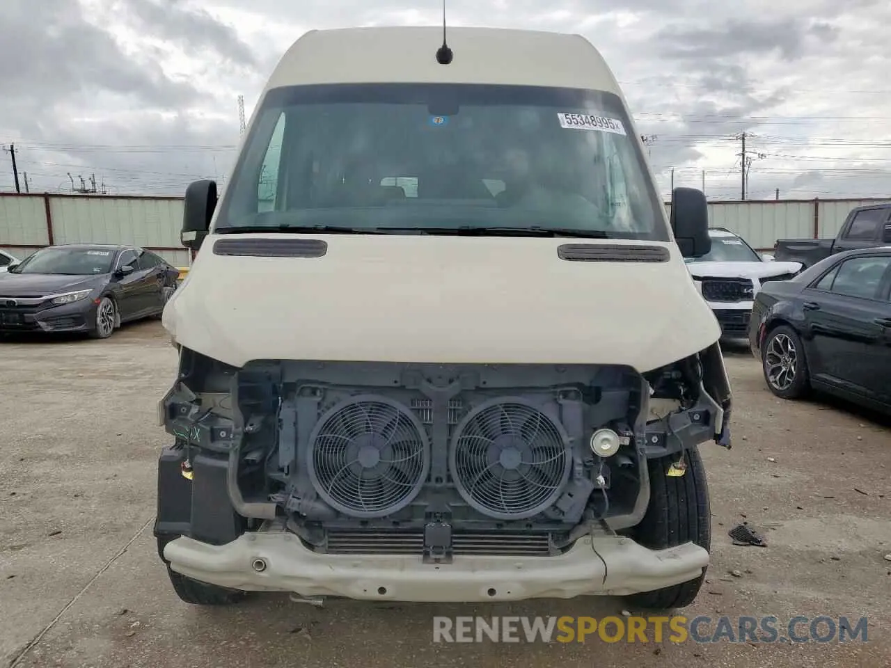 5 fotografías del automóvil dañado W1W4DBHY9MT076658 MERCEDES-BENZ SPRINTER 2021