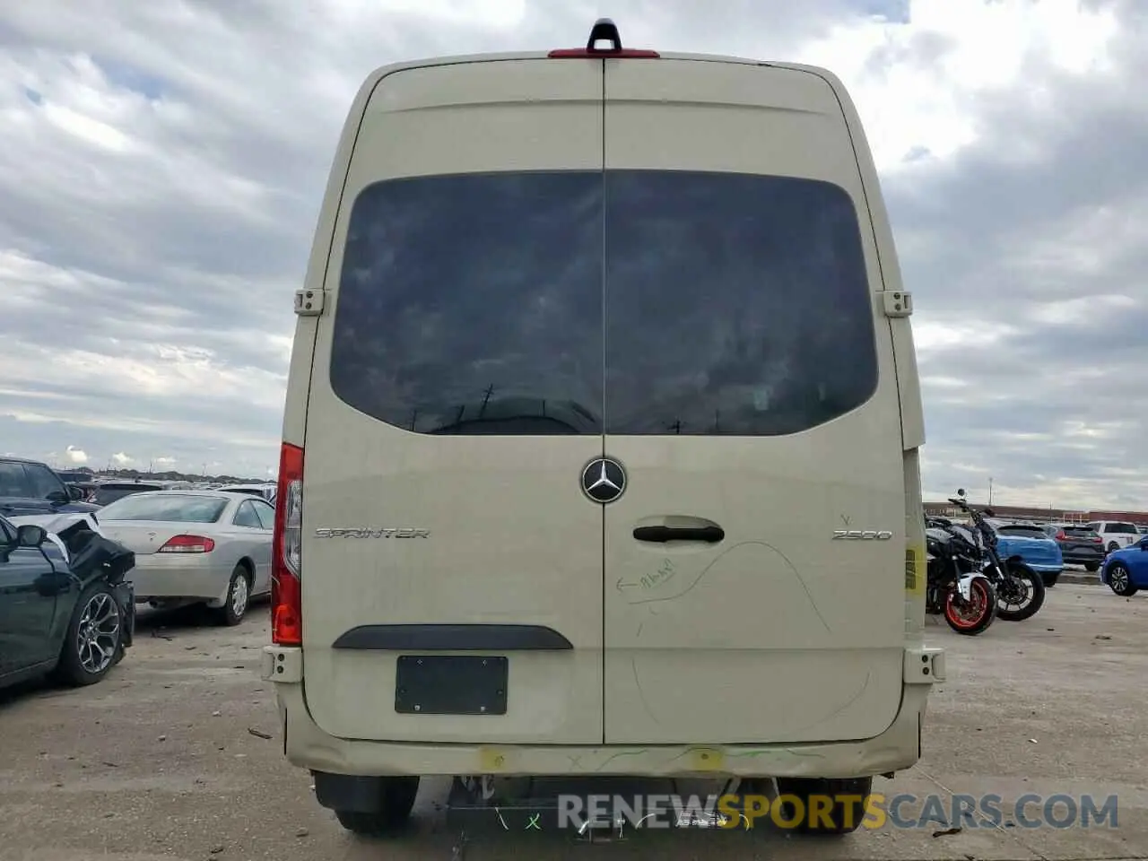 6 fotografías del automóvil dañado W1W4DBHY9MT076658 MERCEDES-BENZ SPRINTER 2021