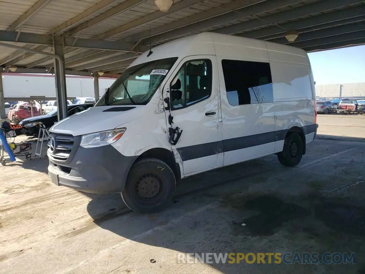 1 fotografías del automóvil dañado W1W70BGY3MT072289 MERCEDES-BENZ SPRINTER 2021