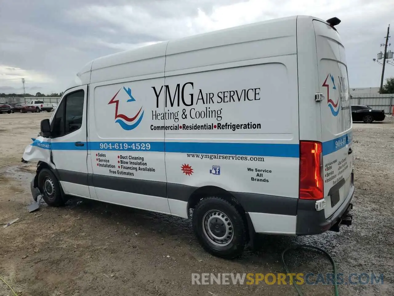 2 fotografías del automóvil dañado W1Y4EBHY6MT061393 MERCEDES-BENZ SPRINTER 2021