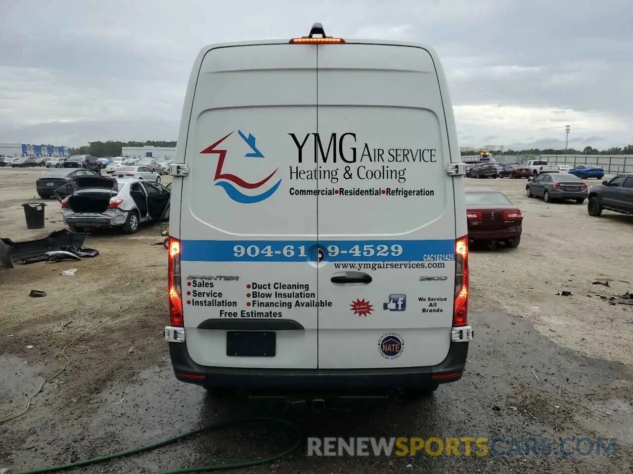 6 fotografías del automóvil dañado W1Y4EBHY6MT061393 MERCEDES-BENZ SPRINTER 2021